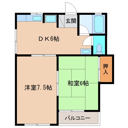 メゾン東大和の物件間取画像